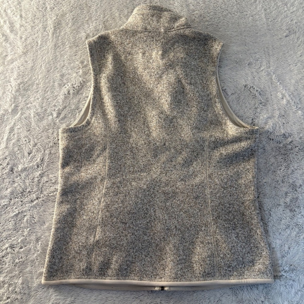 Patagonia Better Sweater Fleece Vest Beige Women L Layer Neutral Hike Camp Gorp - Picture 8 of 10